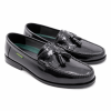 Dakotas Kelvin Hi-Shine Moc – Black Genuine Leather Tassel Loafer