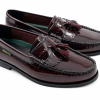 Dakotas Kelvin Hi-Shine Moc – Burgundy Genuine Leather Tassel Loafer