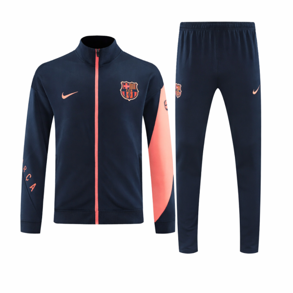 FC Barcelona 2025/26 Black & Orange Full-Zip Tracksuit Set – PRE-ORDER