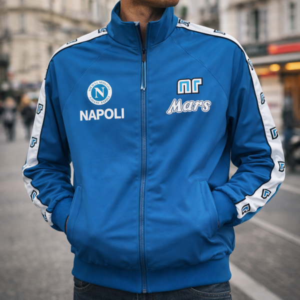 Alternative view of Napoli 1988/89 Retro Windbreaker Jacket – PRE-ORDER