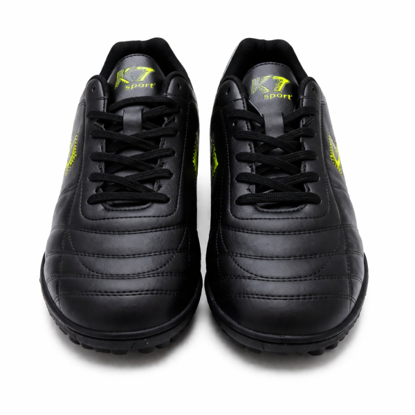 K7 Indoor Soccer Shoes – Black Green Men's Football Trainers - Image 3