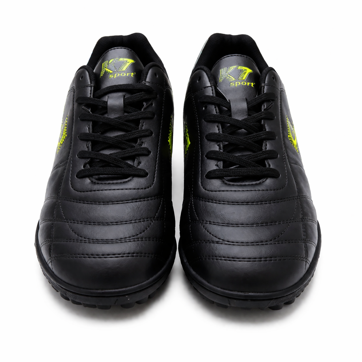 K7 Indoor Soccer Shoes – Black Green Men's Football Trainers - Image 3