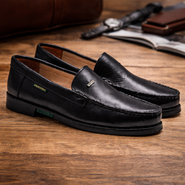 Dakotas Vaughn Casual Shoe – Genuine Leather Moccasin | Black - Image 4