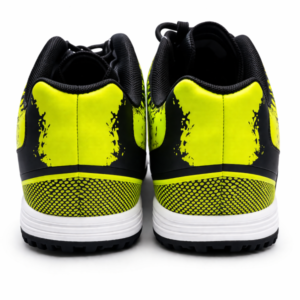 Alternative view of K7  Indoor Soccer Shoes – Black Green Men's Football Trainers