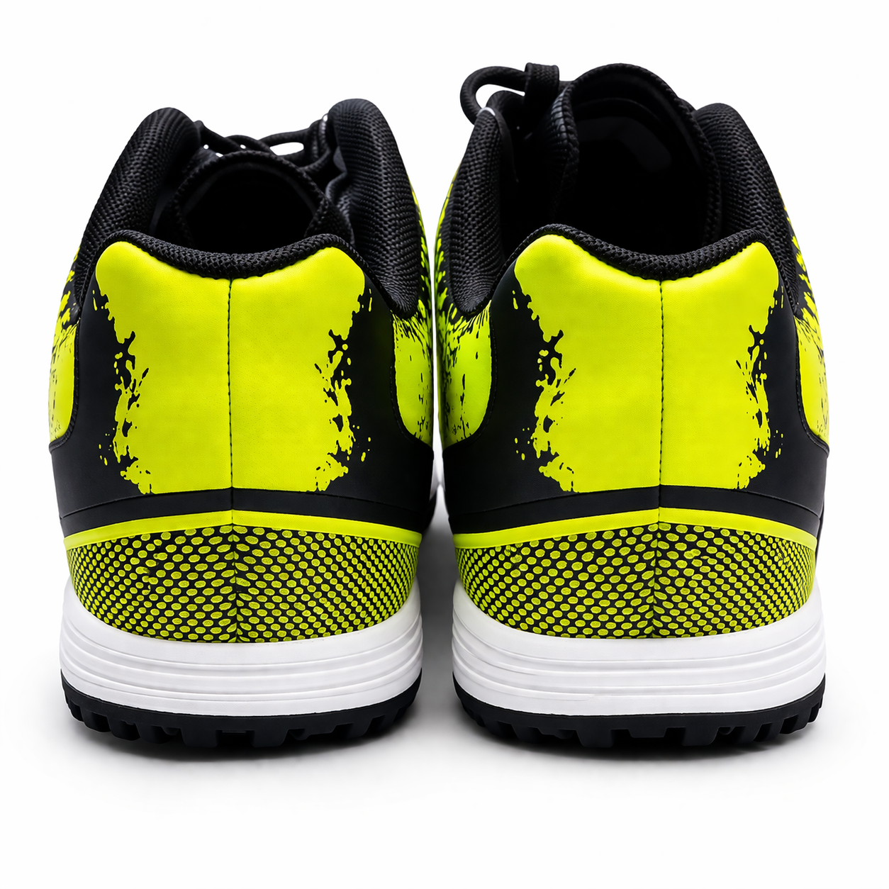 K7 Indoor Soccer Shoes – Black Green Men's Football Trainers - Image 2