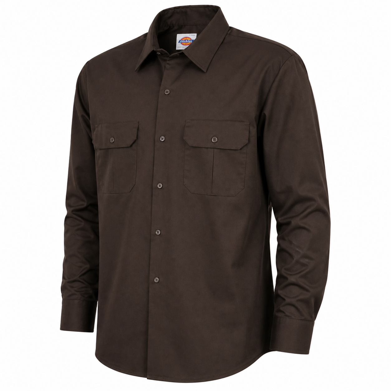 Dickies 847 Men’s Cotton Shirt – Chocolate - Image 3