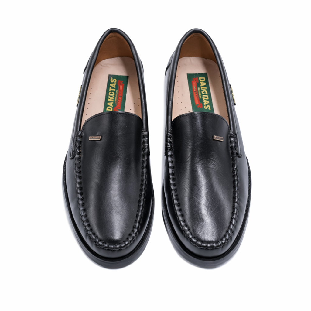 Dakotas Vaughn Casual Shoe – Genuine Leather Moccasin | Black - Image 2