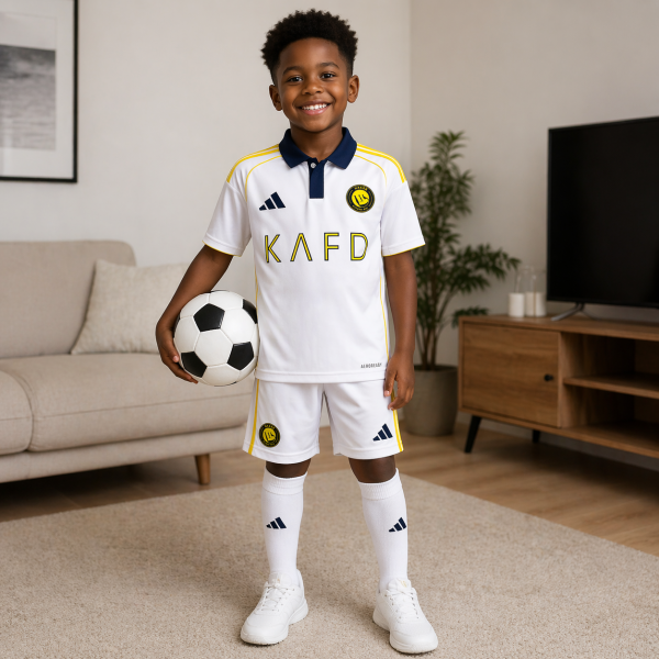 Alternative view of Al Nassr Kids 2025/26 Third Jersey – (PRE-ORDER | 20–25 Day Delivery SA)