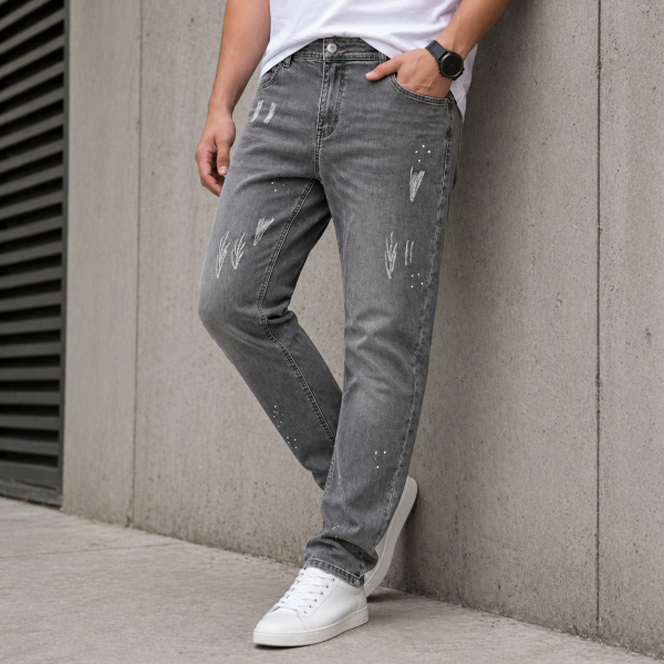 Lee Cooper Harvey Slim Fit Denim Jeans – Grey