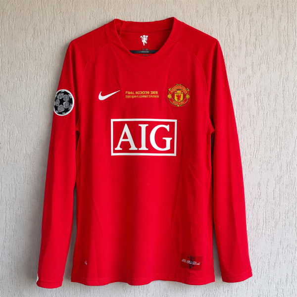 Manchester United 2008 UCL Final Long Sleeve Jersey – PRE-ORDER (Monthly Shipment)