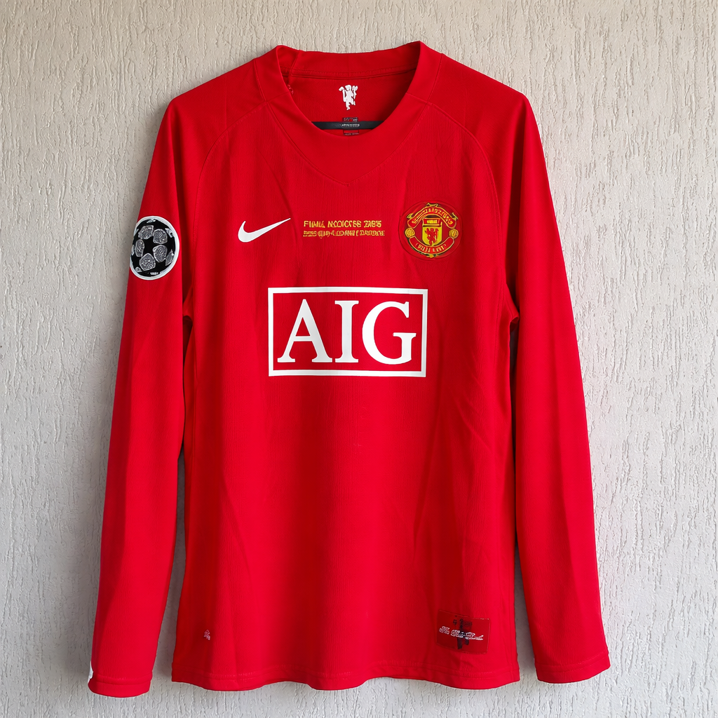 Manchester United 2008 UCL Final Long Sleeve Jersey – PRE-ORDER (Monthly Shipment)