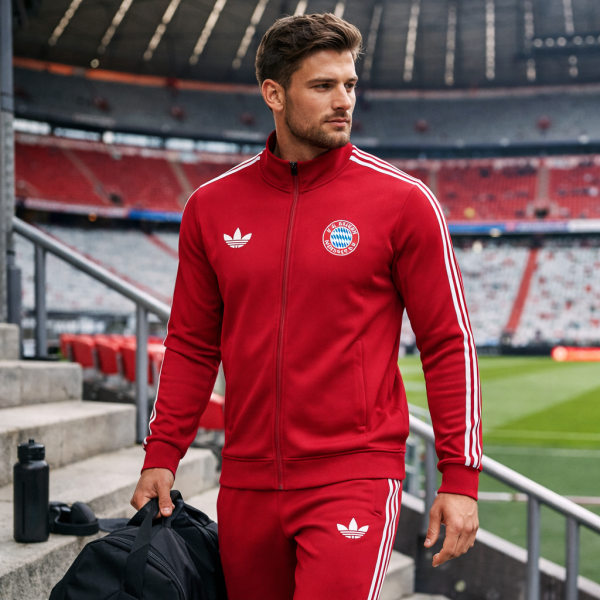 Bayern Munich 2025/26 Red Full-Zip Tracksuit Set – Monthly Drop PRE-ORDER - Image 3