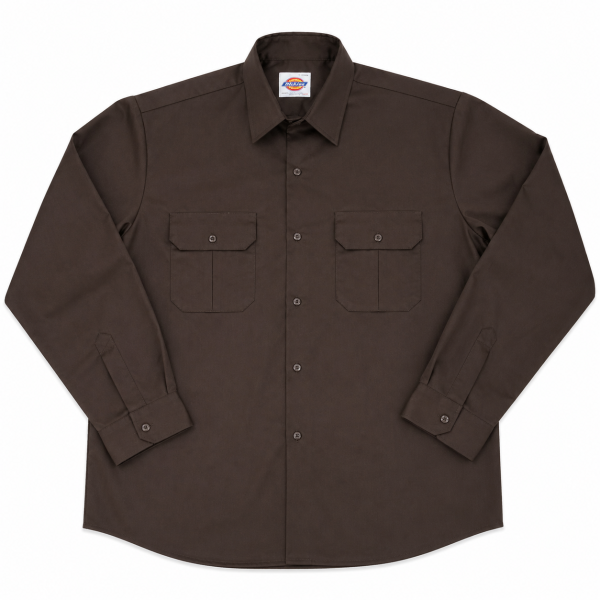Dickies 847 Men’s Cotton Shirt – Chocolate
