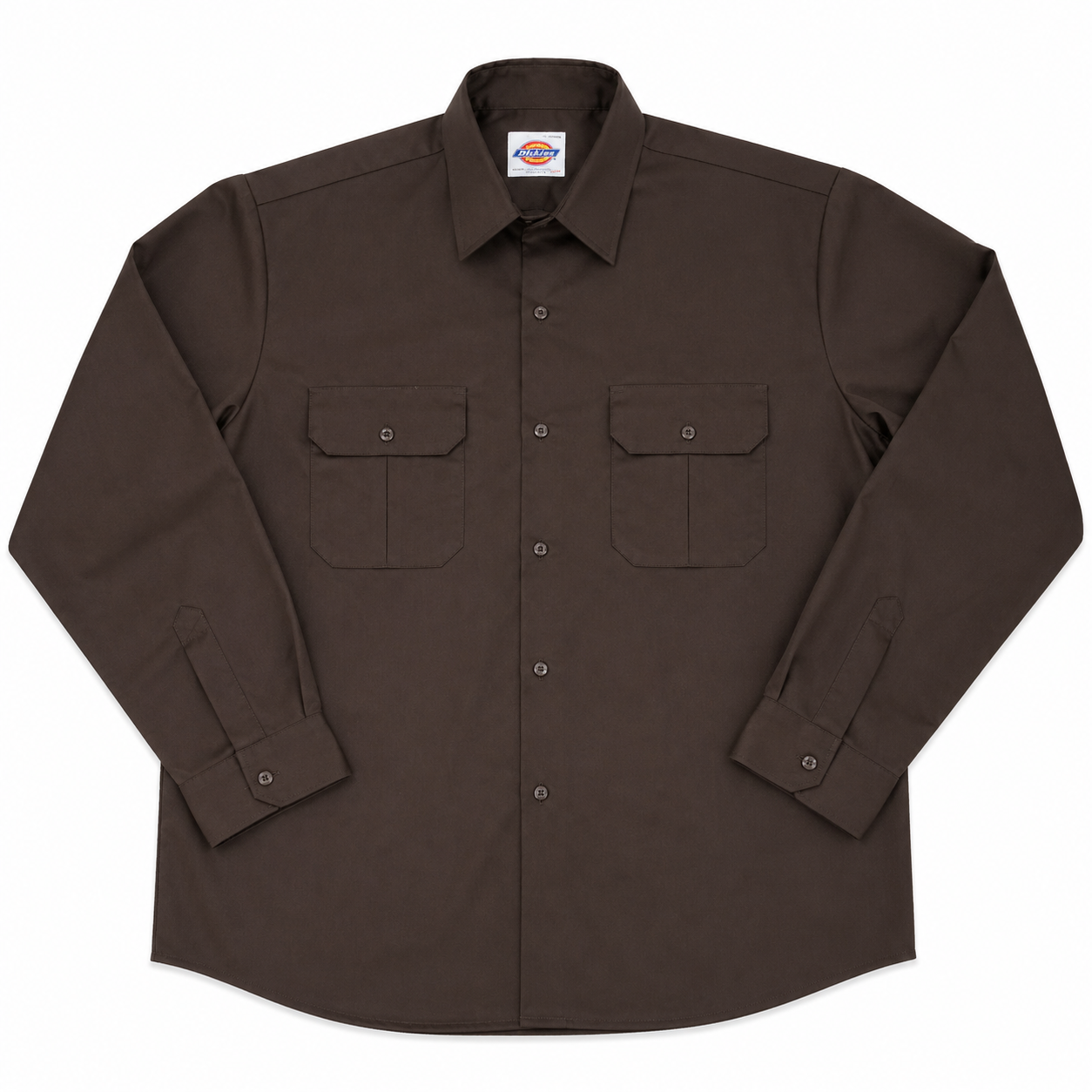 Dickies 847 Men’s Cotton Shirt – Chocolate