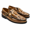 Dakotas Oliver Hi-Shine Moc Leather Shoe – Tan | Hand-Stitched Premium Moccasin