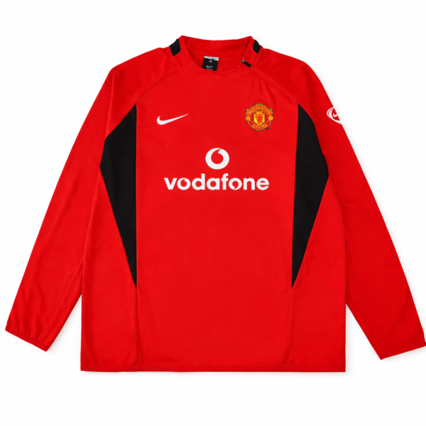 Alternative view of Manchester United 2002/03 Red Retro Sweater – Vodafone Classic (PRE-ORDER)