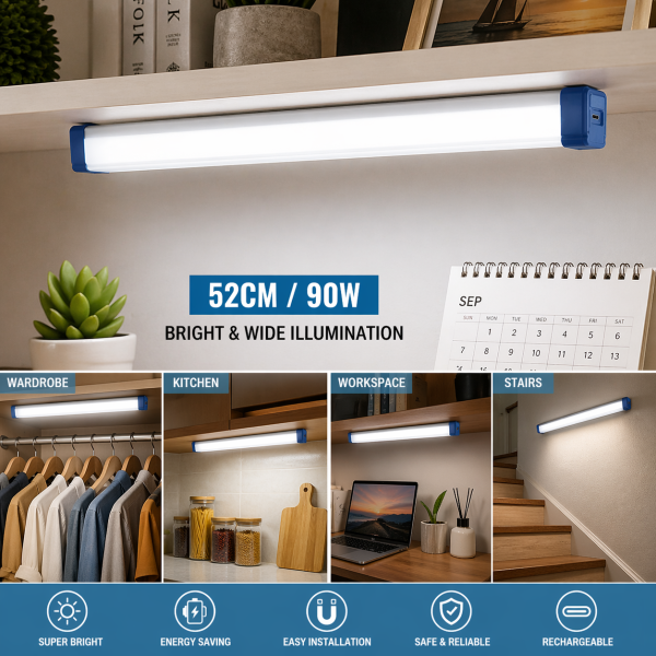 Alternative view of Manhattan LED Motion Sensor Light Bar – Wireless Battery Light for Wardrobe, Kitchen & Stairs