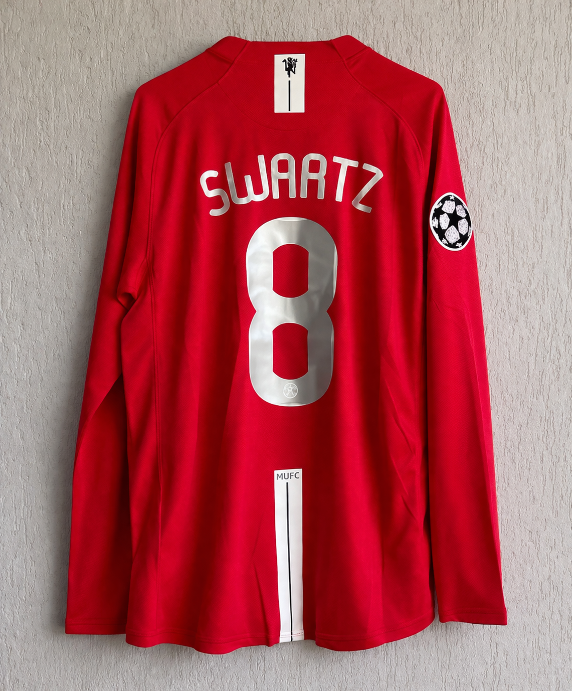 Manchester United 2008 UCL Final Long Sleeve Jersey – PRE-ORDER (Monthly Shipment) - Image 2