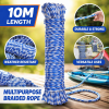 Casey 10m Utility Rope – 4mm Blue & White Multipurpose Outdoor Rope