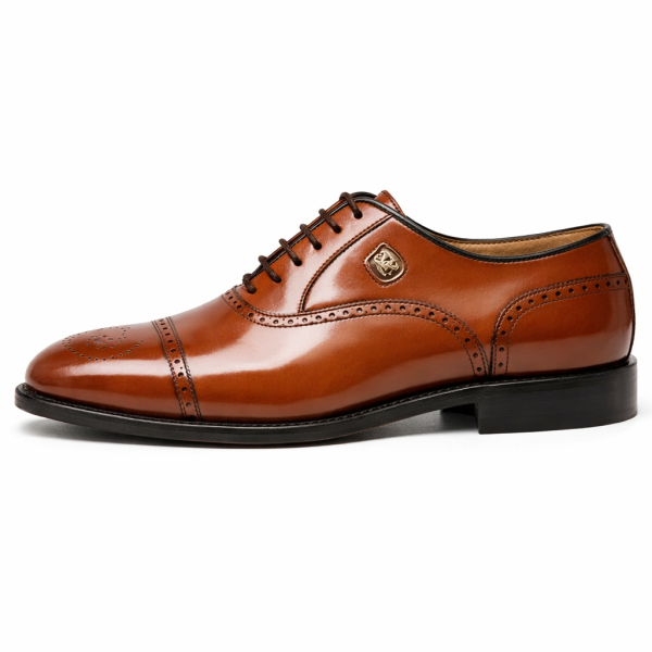 Crockett & Jones Jason Honey Leather Formal Lace-Up – Luxury Mens Dress Shoe