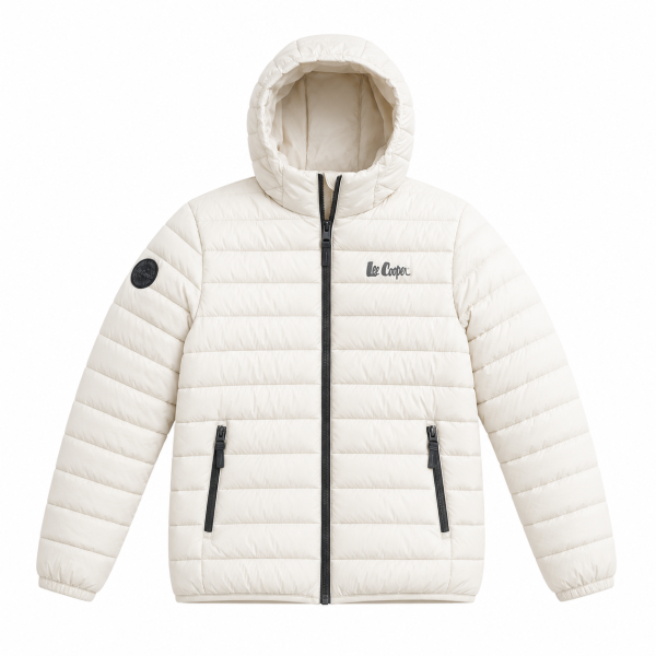 Alternative view of Lee Cooper Men’s Stone Puffer Jacket – Hooded Winter Essential