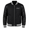 Borelli Torinio Black Bomber Jacket – Premium Italia Crest | Slim Fit Streetwear