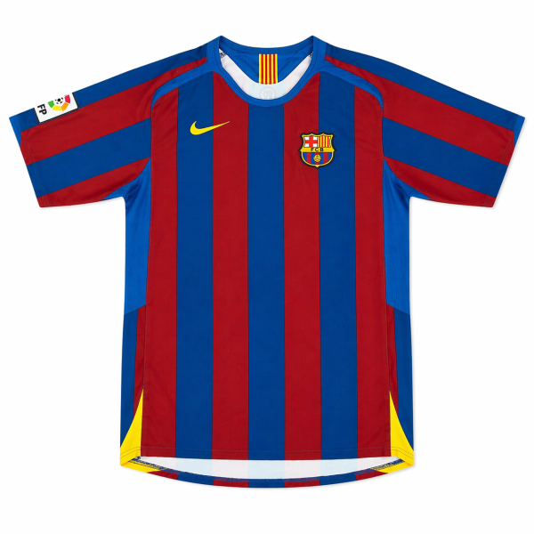 Barcelona Kids 2005/06 Home Jersey – Classic Red & Blue (PRE-ORDER | Retro Kit)