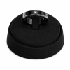 Borelli Black Stainless Steel CZ Stone Screw Detail Ring