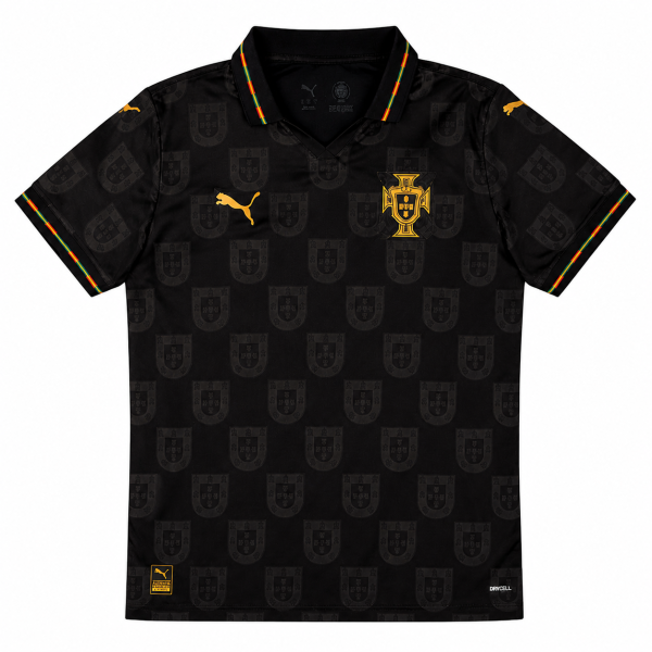 Portugal 2025/26 Eusebio Edition Jersey – Black – Size L – Last One