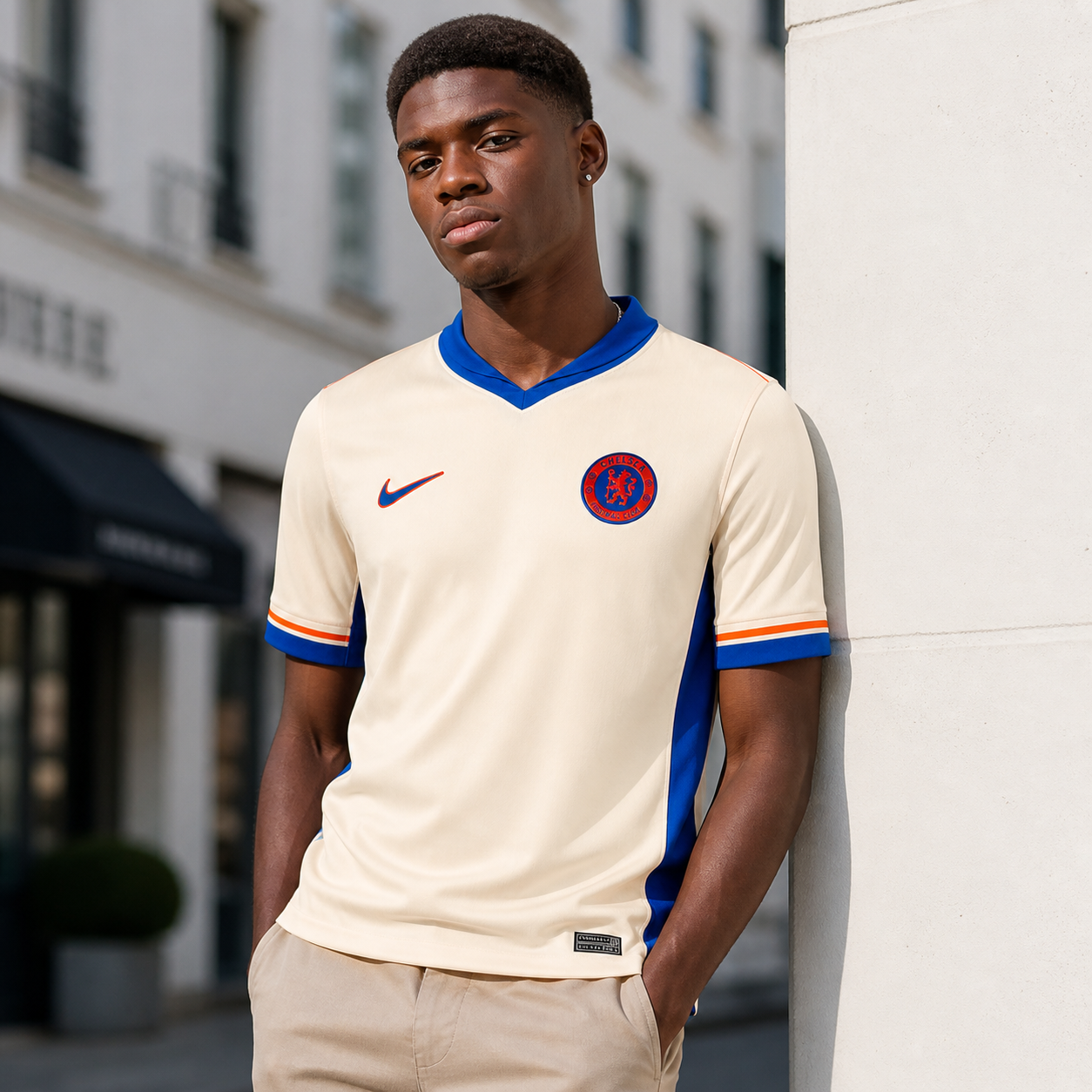 PRE-ORDER Chelsea 2024/25 Away Jersey – Cream Football Shirt - Image 2