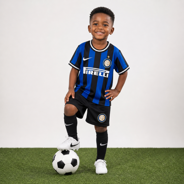 Alternative view of Inter Milan Kids 2009/10 Home Jersey Kit – Pre-Order