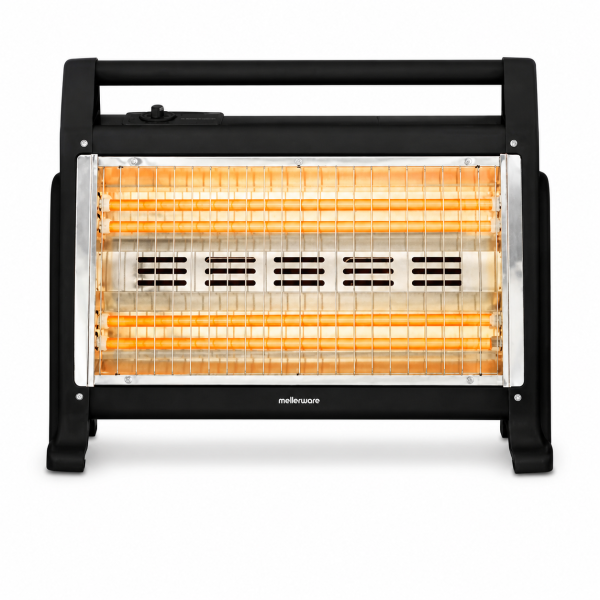 Mellerware Inferno 4 Bar Quartz Heater – 1600W, 2 Heat Settings