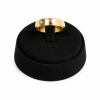 Borelli 18K Gold-Plated CZ Stone Screw Detail Ring