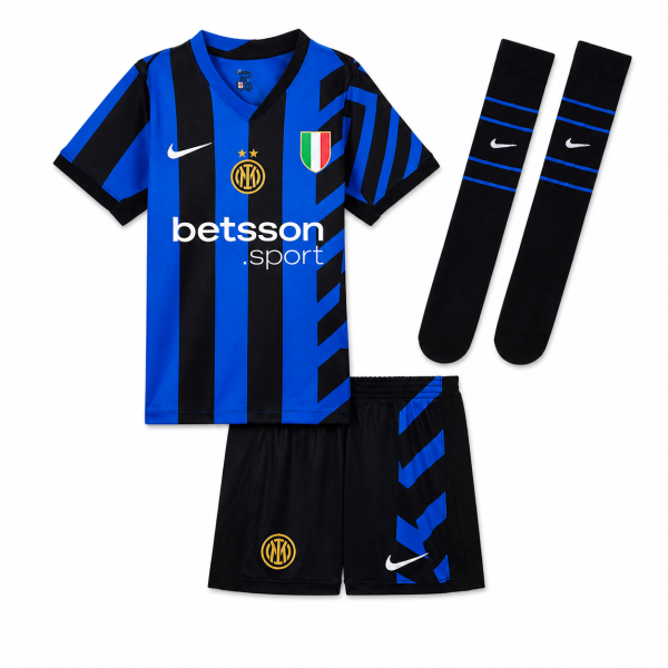 Inter Milan Kids 2024/25 Home Jersey Kit – Pre-Order