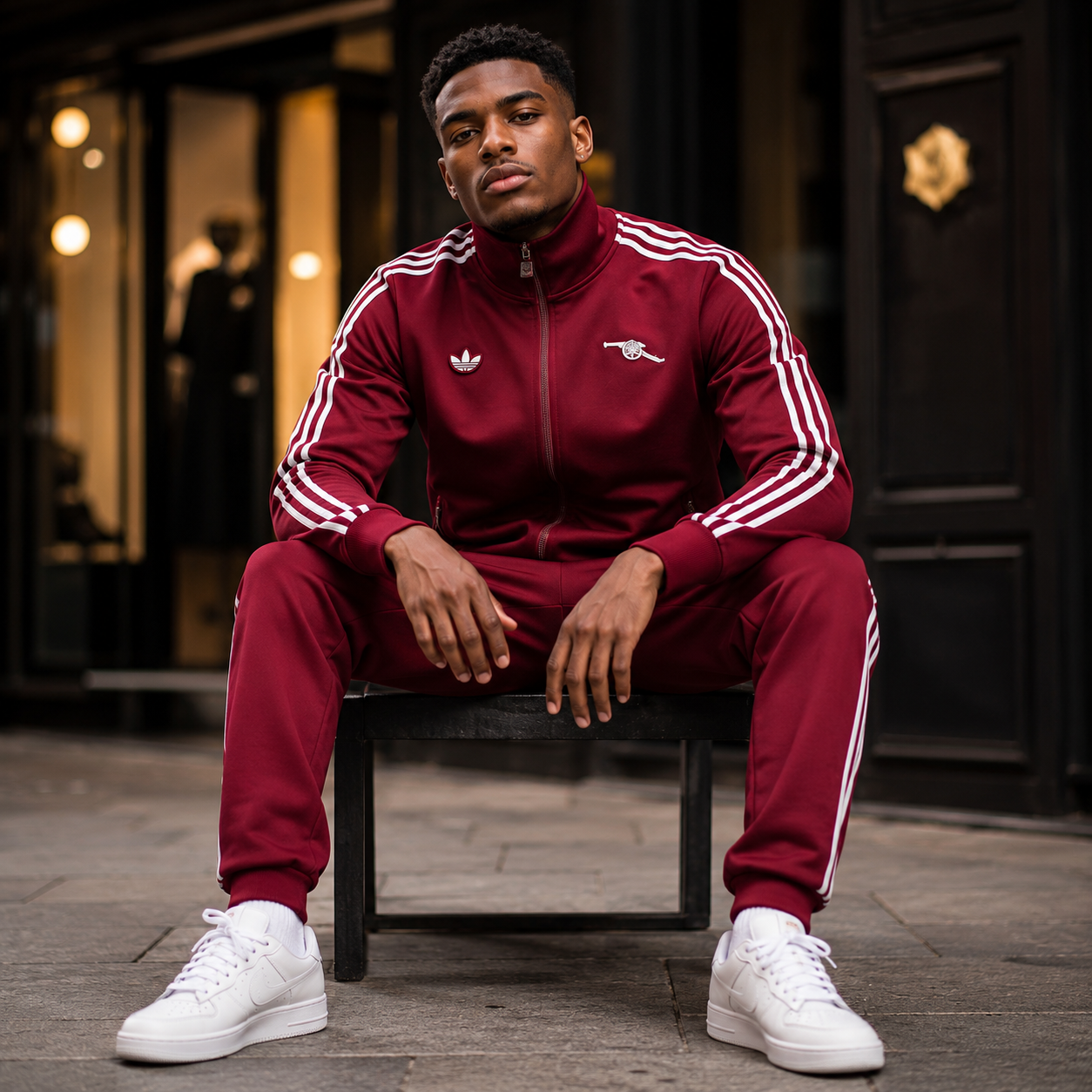 Arsenal 2026/27 Maroon Full-Zip Tracksuit Set – PRE-ORDER - Image 2