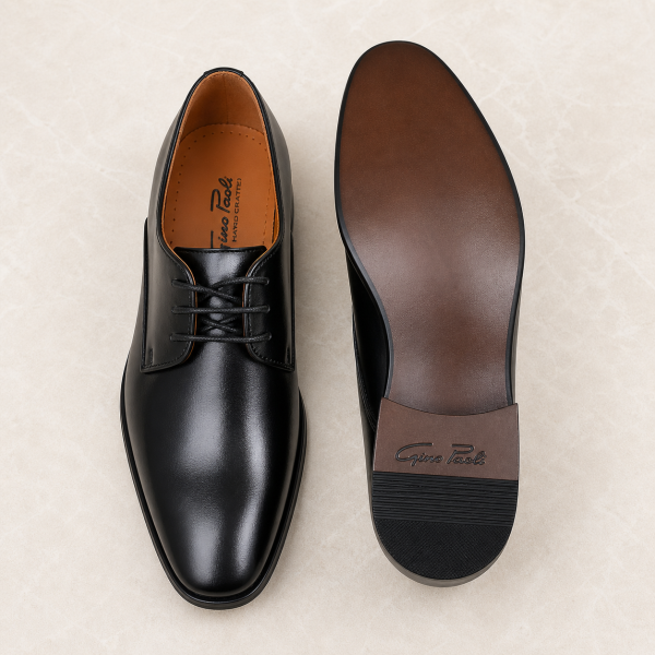 Alternative view of Gino Paoli Salvador Black Leather Shoe – UK 10 (Last Pair | Clearance)