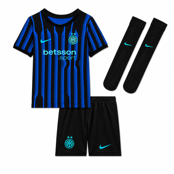Inter Milan Kids 2025/26 Home Jersey Kit – Pre-Order
