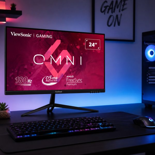 Alternative view of ViewSonic VX2428 24” FHD 180Hz Gaming Monitor – FreeSync Premium