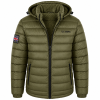 Lee Cooper Men’s Olive Puffer Jacket – Hooded Winter Essential