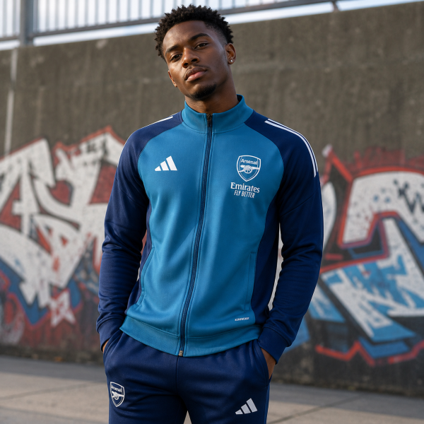 Alternative view of Arsenal 2026/27 Teal Full-Zip Tracksuit Set – Pre-Order