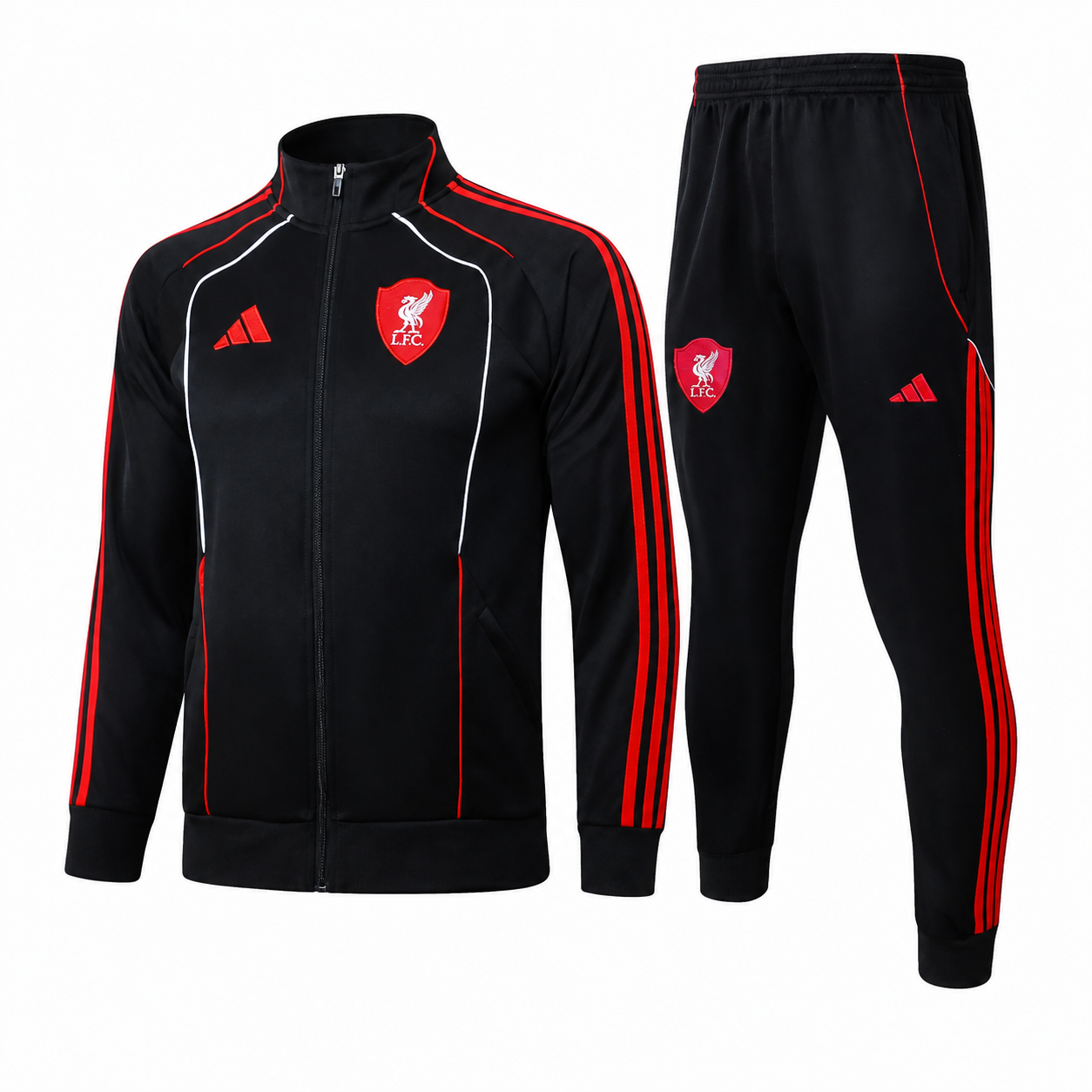 PRE-ORDER Liverpool 2025/26 Black Full-Zip Tracksuit Set