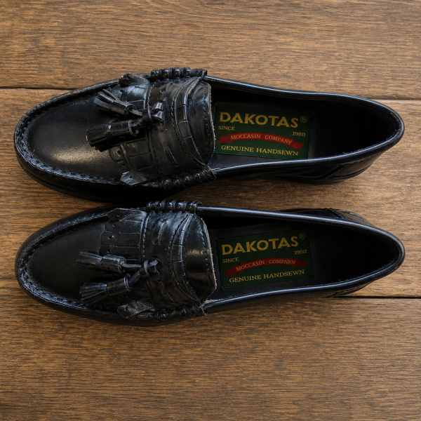 Alternative view of Dakotas Black Tassel Loafer – UK 3 | Shop Soiled | No Returns