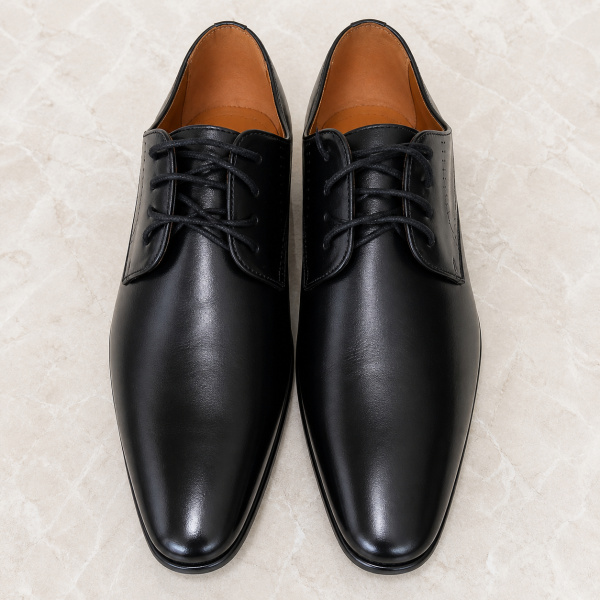 Gino Paoli Salvador Black Leather Shoe – UK 10 (Last Pair | Clearance)