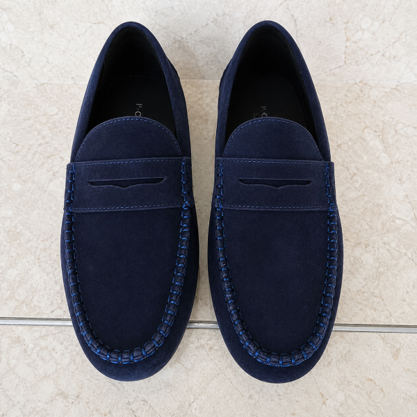 P Crouch & Co Suede Loafer Navy – UK 10 (Last Pair)