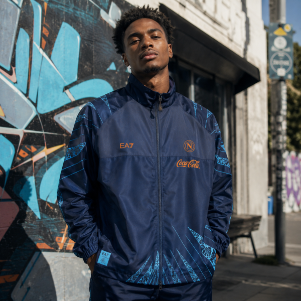 Alternative view of Napoli 2025/26 Navy Windbreaker Jersey – PRE-ORDER