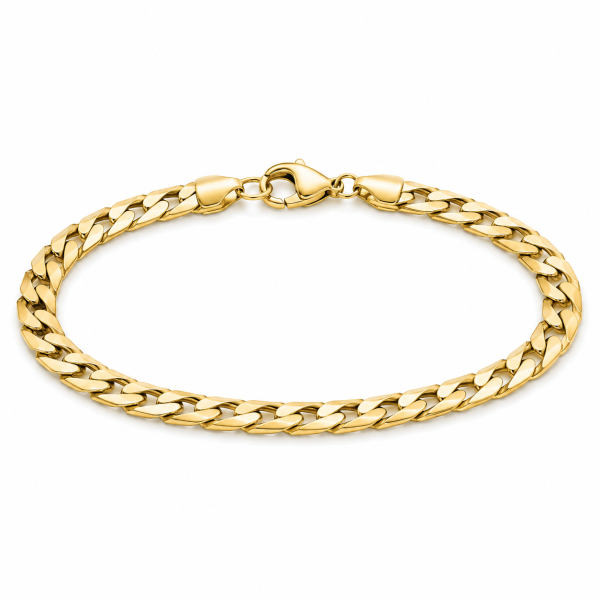 Borelli 18K Gold-Plated Snake Cuban Bracelet
