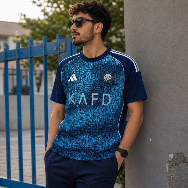 Alternative view of PRE-ORDER Al Nassr 2025/26 Away Jersey – Blue Football Shirt