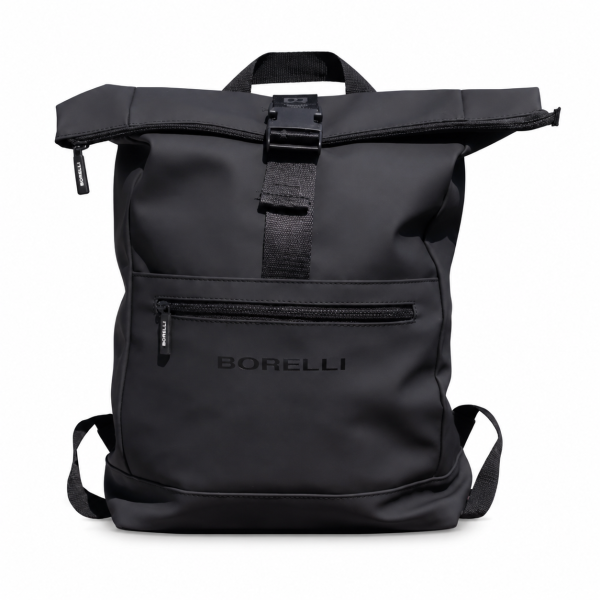 The Dino Foldover Backpack – Black | Premium Everyday Travel & Work Backpack