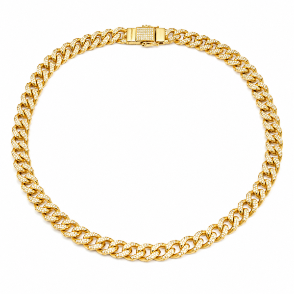Borelli 18K Gold-Plated Cuban Link Chain
