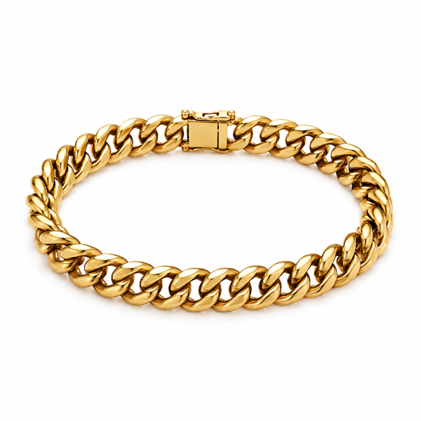 Borelli 18K Gold-Plated Cuban Link Bracelet